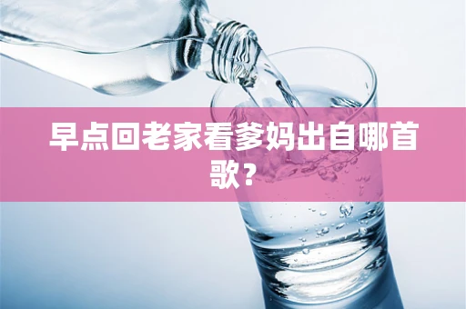 早点回老家看爹妈出自哪首歌？