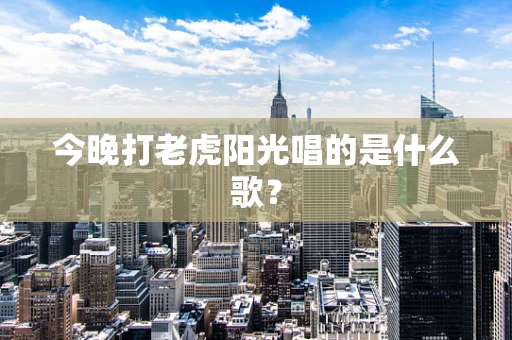 今晚打老虎阳光唱的是什么歌？