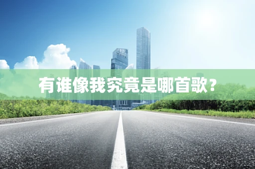 有谁像我究竟是哪首歌？