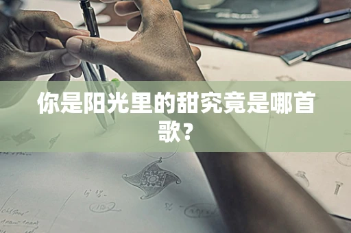 你是阳光里的甜究竟是哪首歌？