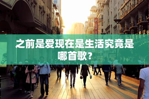 之前是爱现在是生活究竟是哪首歌？