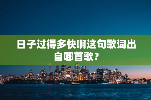 日子过得多快啊这句歌词出自哪首歌？