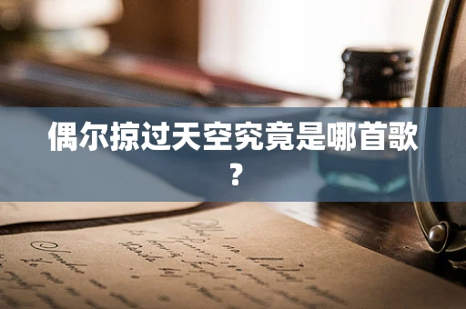 偶尔掠过天空究竟是哪首歌？