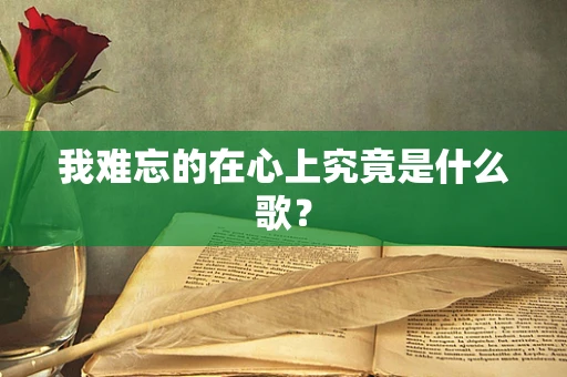 我难忘的在心上究竟是什么歌？
