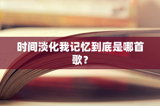时间淡化我记忆到底是哪首歌？