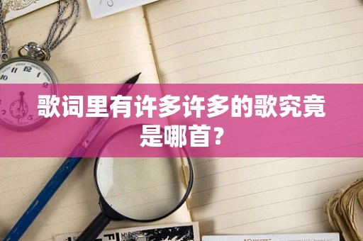 歌词里有许多许多的歌究竟是哪首？