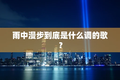 雨中漫步到底是什么调的歌？