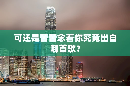 可还是苦苦念着你究竟出自哪首歌？