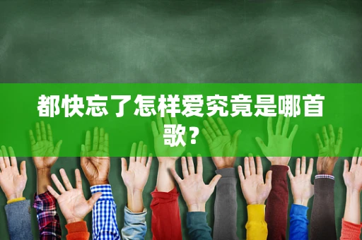 都快忘了怎样爱究竟是哪首歌？