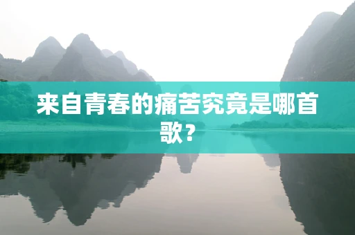 来自青春的痛苦究竟是哪首歌？