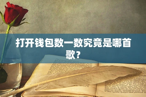 打开钱包数一数究竟是哪首歌？