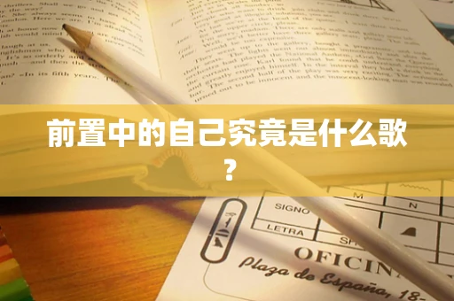前置中的自己究竟是什么歌？