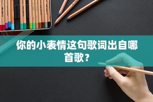 你的小表情这句歌词出自哪首歌？