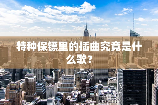 特种保镖里的插曲究竟是什么歌？