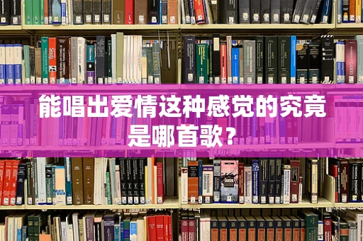 能唱出爱情这种感觉的究竟是哪首歌？