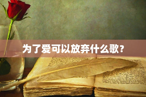 为了爱可以放弃什么歌？