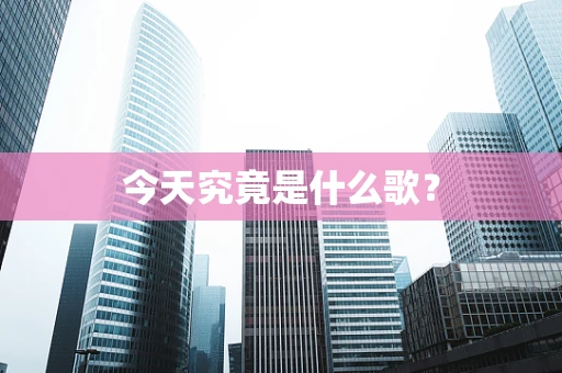 今天究竟是什么歌？