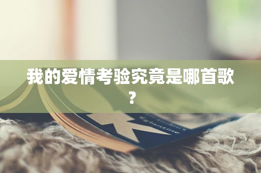 我的爱情考验究竟是哪首歌？
