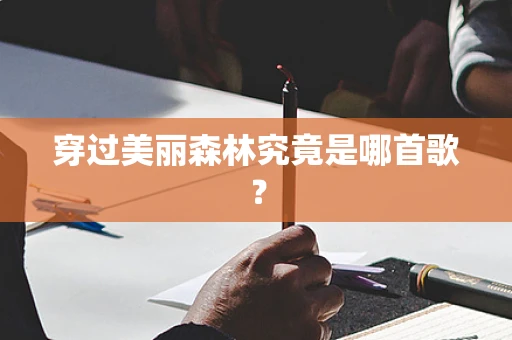 穿过美丽森林究竟是哪首歌？