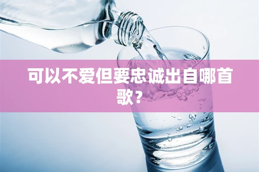 可以不爱但要忠诚出自哪首歌？
