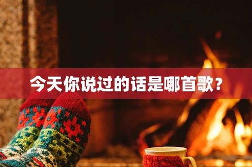 今天你说过的话是哪首歌？