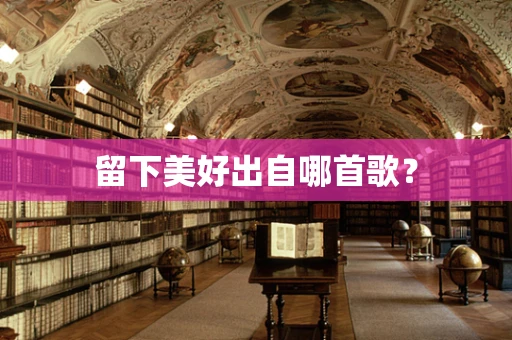 留下美好出自哪首歌？