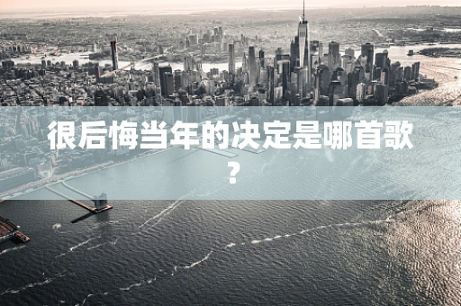 很后悔当年的决定是哪首歌？