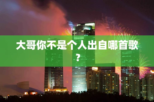 大哥你不是个人出自哪首歌？