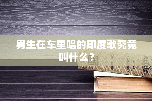 男生在车里唱的印度歌究竟叫什么？