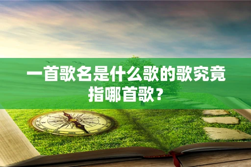 一首歌名是什么歌的歌究竟指哪首歌？