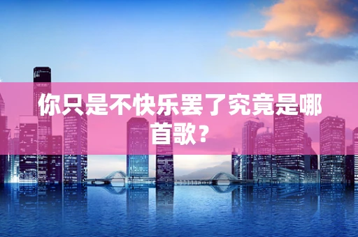 你只是不快乐罢了究竟是哪首歌？