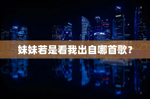 妹妹若是看我出自哪首歌？