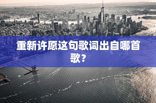 重新许愿这句歌词出自哪首歌？