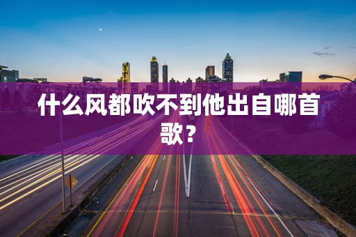 什么风都吹不到他出自哪首歌？
