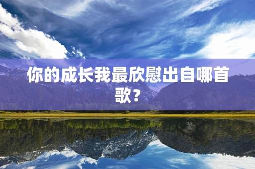 你的成长我最欣慰出自哪首歌？