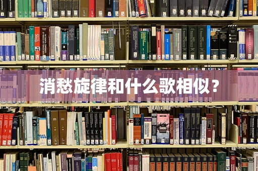 消愁旋律和什么歌相似？