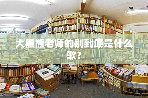 大黑熊老师的别到底是什么歌？
