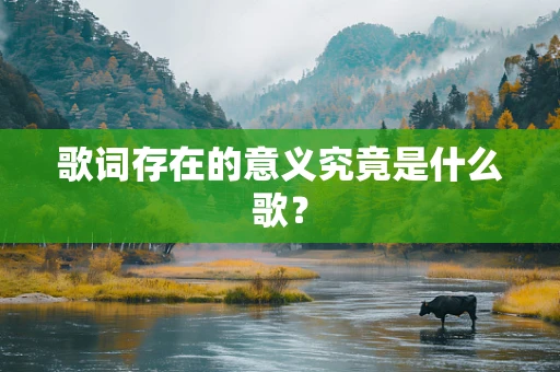 歌词存在的意义究竟是什么歌？
