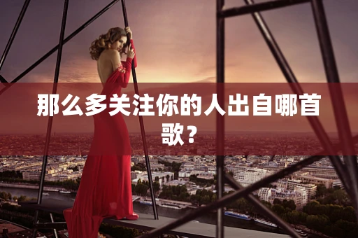 那么多关注你的人出自哪首歌？