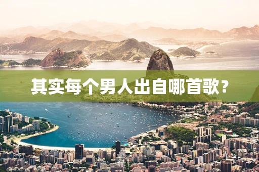 其实每个男人出自哪首歌？