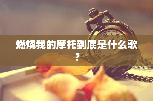 燃烧我的摩托到底是什么歌？