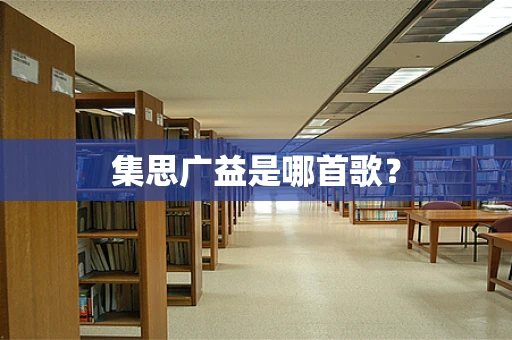 集思广益是哪首歌？