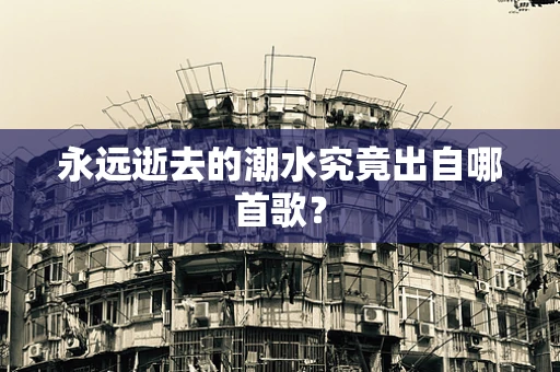 永远逝去的潮水究竟出自哪首歌？