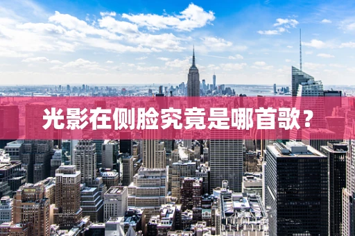 光影在侧脸究竟是哪首歌？