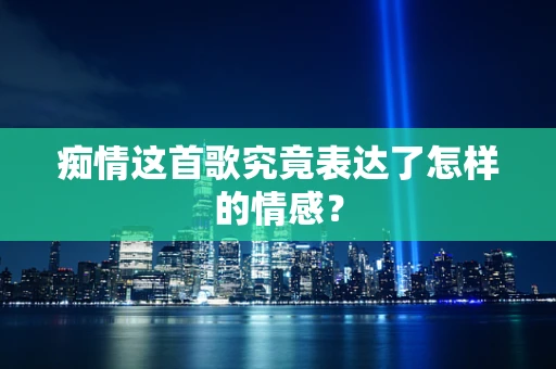 痴情这首歌究竟表达了怎样的情感？