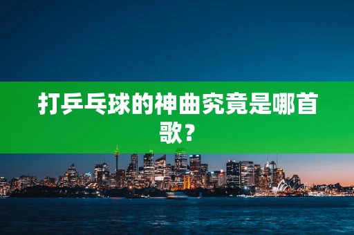 打乒乓球的神曲究竟是哪首歌？