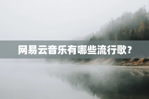 网易云音乐有哪些流行歌？