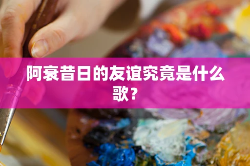 阿衰昔日的友谊究竟是什么歌？