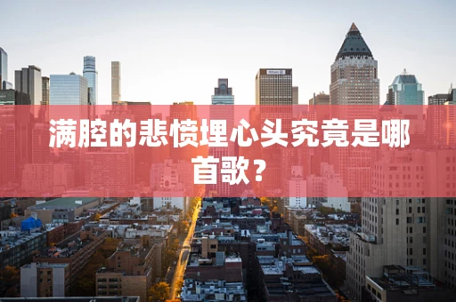 满腔的悲愤埋心头究竟是哪首歌？