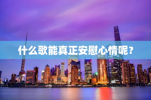 什么歌能真正安慰心情呢？